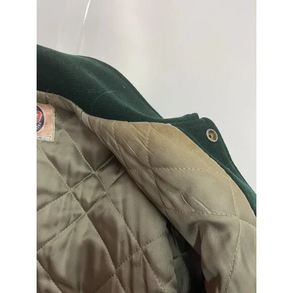 1963 Empire Sporting Goods Letterman Varsity Jacket Green Yellow Sz 42 Made USA - Picture 15 of 16